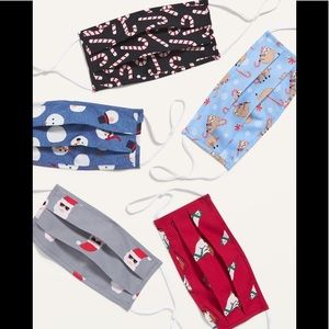 5 Pack Holiday Face Masks
